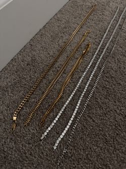 GOLD CHAINS + DIAMOND CHAINS