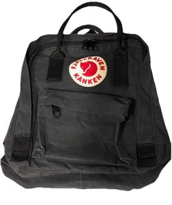 Fjallraven Kanken Mini Classic Backpack Black 10" x 9" Hiking Shopping Zipper