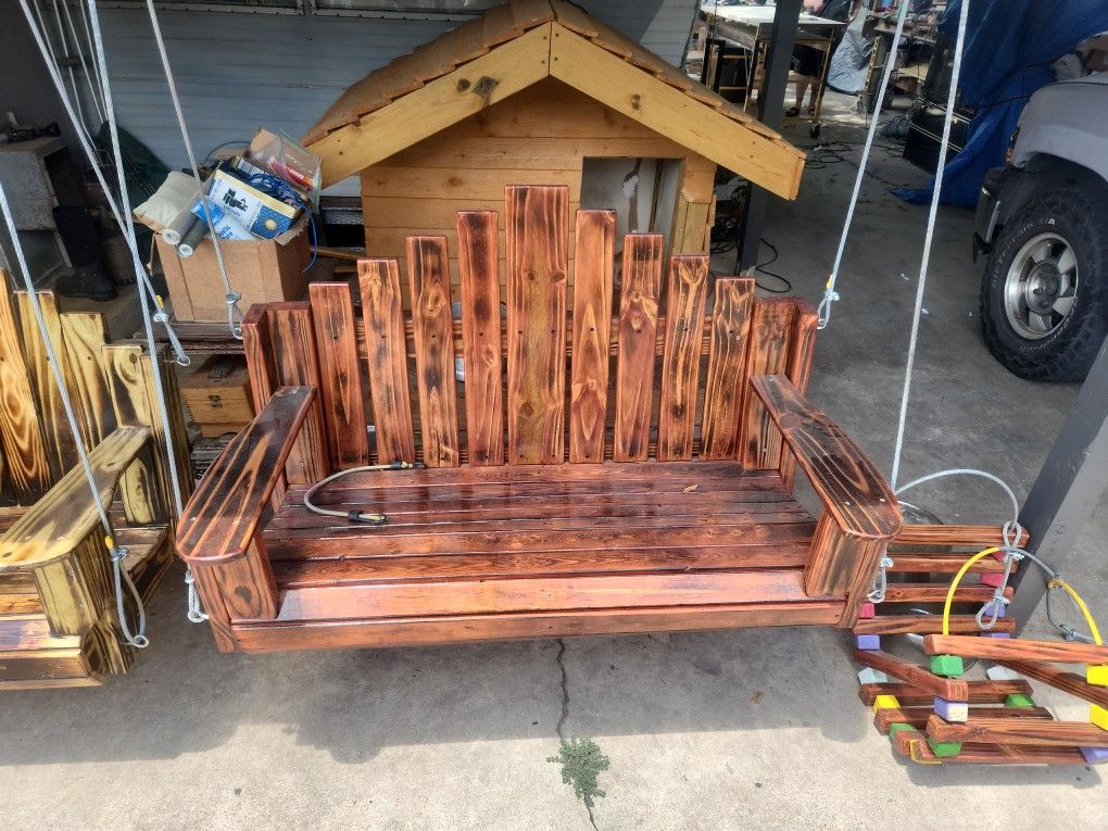 Porch and bed and even singles swings and even Jr swings