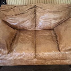 Leather Loveseat