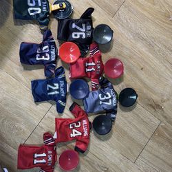 COLLECTION OF BURGER KING NFL MINI JERSEYS