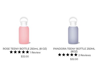 BKR (gently Used Great Condition) TEENY BOTTLE 250ML (8OZ) $15 For ONE or $60 For All 5