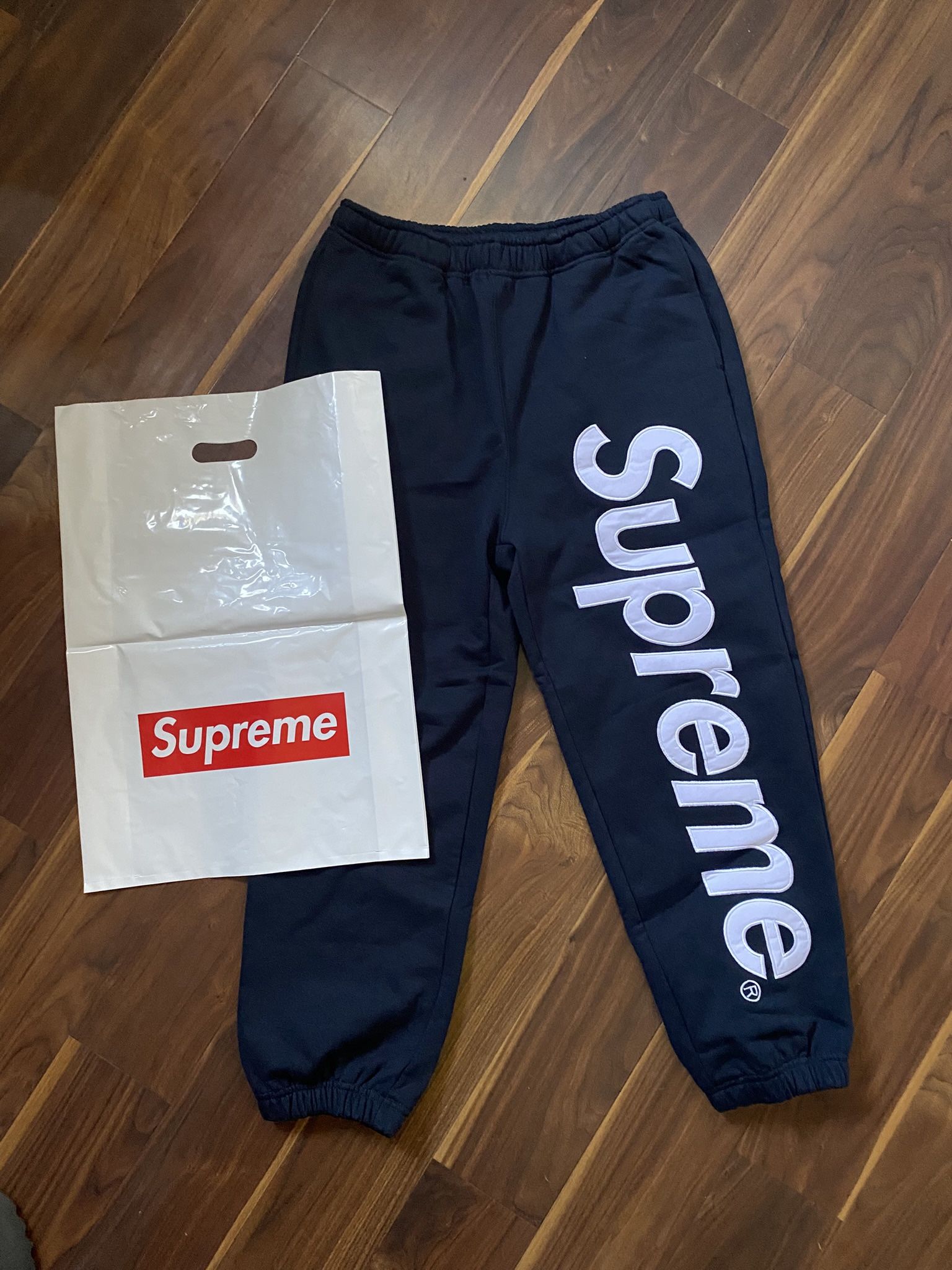 Navy supreme sweatpants