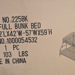 Brand New Metal Twin Bed On The Box
