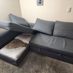 Ikea Pull Out Bed And Couch With Storage 