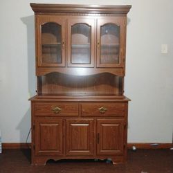 wooden china cabinet