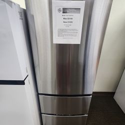 11.9 cu. ft Bottom Freezer Refrigerator in Stainless Steet, Counter Depth