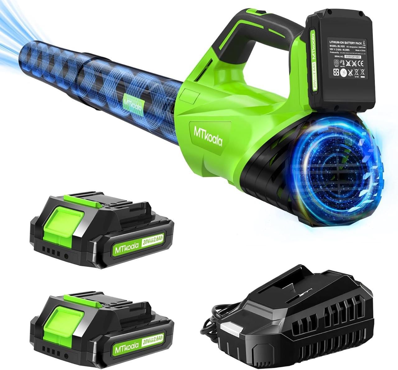 NEW! Leaf Blower Upgraded version with 2 Batteries