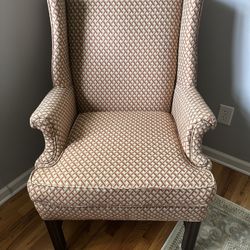Vintage Mahogany Wing Chair