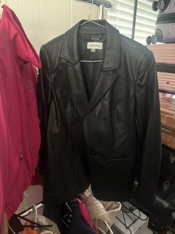 Leather Blazer Ck