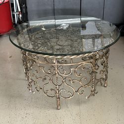Ironcast Glass Coffee Table 