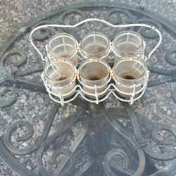 Six pack candle holder