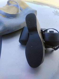 Black high hill sandles