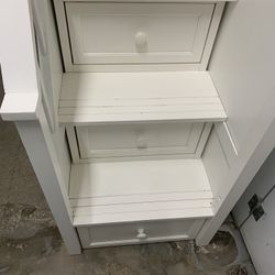 Twin High Loft Bed With Stairs And Corner Desk