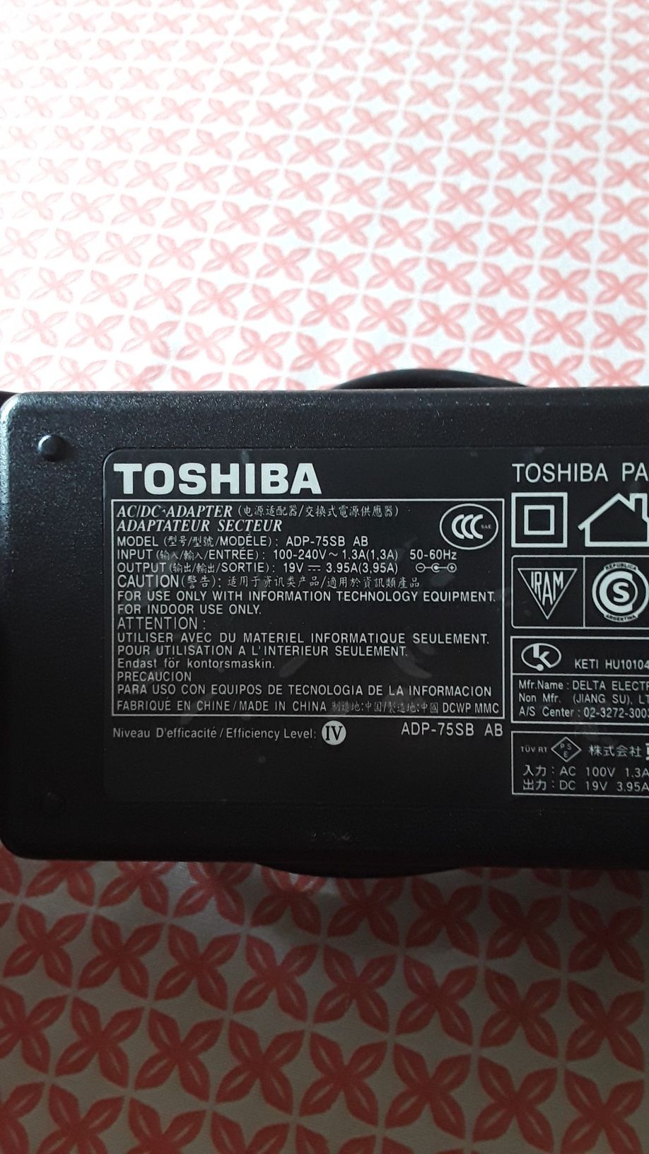 Toshiba Laptop Charger
