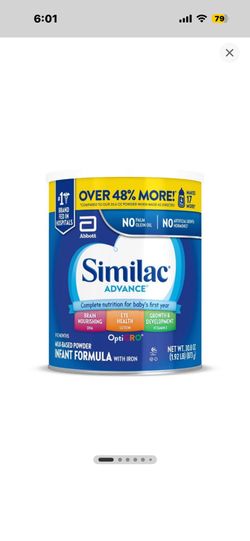 Brand New! Similac Advance Infant Formula Powder