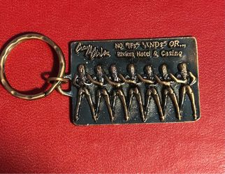 Crazy Girls Riviera Las Vegas Riviera No Ifs Ands Or Butts Lineup Keychain