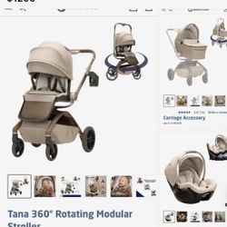 Tana 360° Rotating Modular Stroller or Peri™ 180° Rotating Infant Car Seat - Kindred Collection
