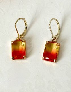 Sunburst Crystal Earrings