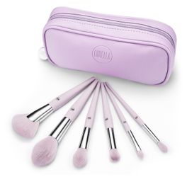 Lurella 7 piece purple makeup brush set super soft
