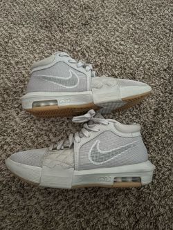 Lebron James gray Nike shoes