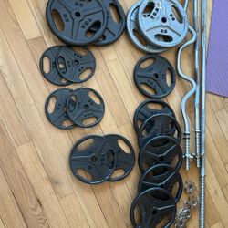 190 Lb Olympic Weight Plate Set