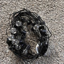 Indoor/Outdoor Black String Lights