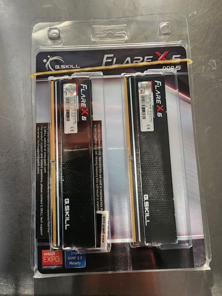 G.Skill Flare X5 DDR5-6000 CL36 32GB (2×16GB) Kit – Brand New