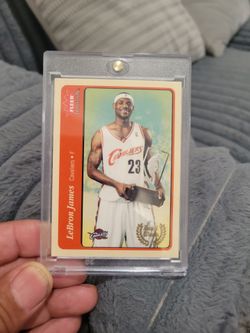 Lebron James 2nd yr. Rookie fleer tradition award winner basketball card