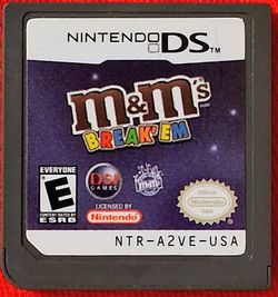 M&M’s Break ’Em Nintendo DS Original Game Cartridge Candy Puzzle Action Arcade Style Family Kids Handheld Video Game