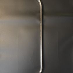 Amarine Made Polished Stainless Steel Oval Handrail with Flange and Bolt 25”