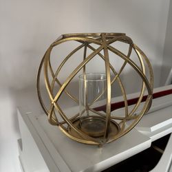 Gold Candle Holder