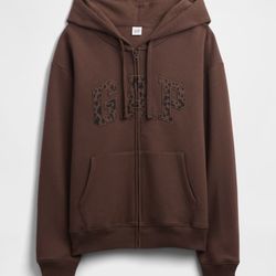 Gap chocolate Brown Zip Up 