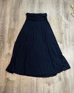 M.S.S.P. Max Studio Specialty Products Women’s Size XS Navy Blue Soft Knit Maxi Skirt