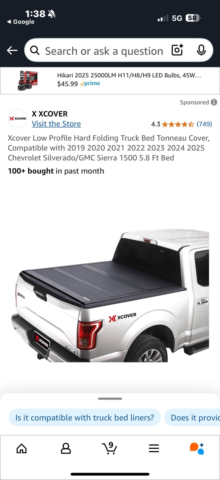 Truck Bed Cover Very Good quality trifold Locking