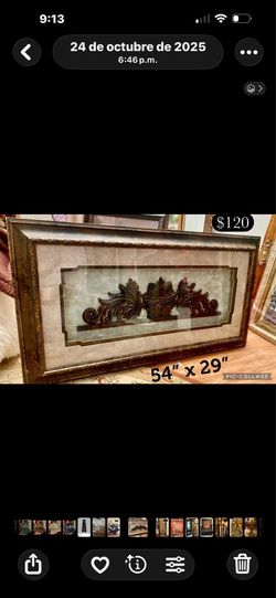 Cuadro grande pesado 54” x 29”