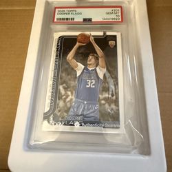 2025 Topps #201 Cooper Flagg Dallas Mavericks RC Rookie PSA 10 GEM MINT