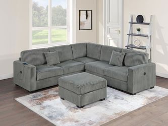 4-Piece Sectional Set W/ Ottoman