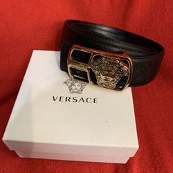 Versace Unisex Belt With Box Size Large