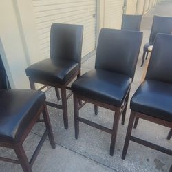 4 High Back Swivel Bar - Pool Table Room Chairs And Game Table