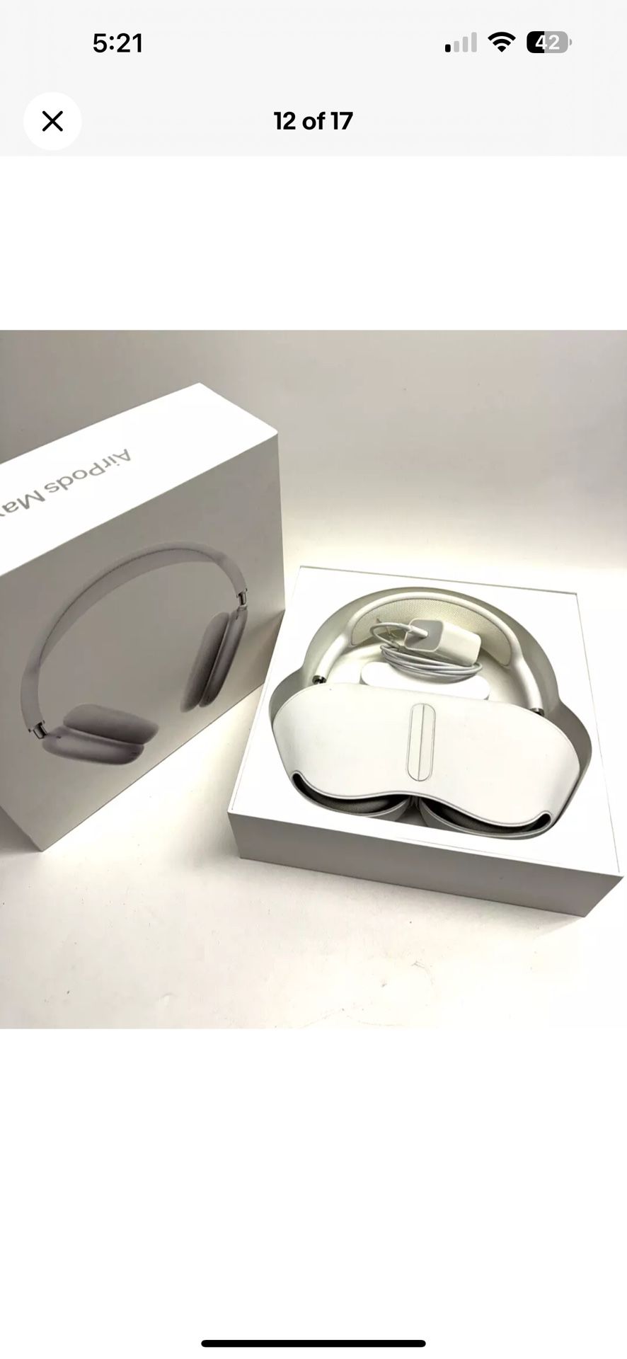 Apple AirPods Max Wireless Over-Ear Headset - Silver