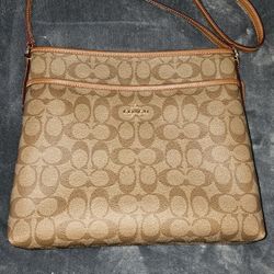 Coach Signature Crossbody File Bag  NWT