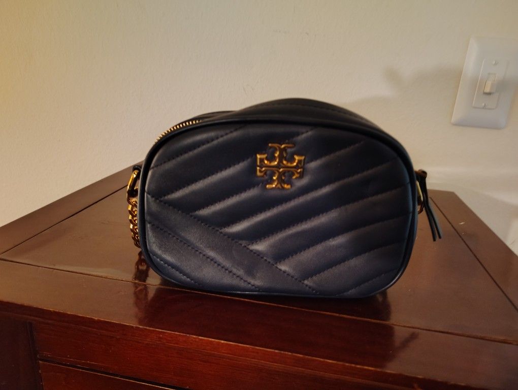 Tory Burch Kira Handbag Chevron Camera Bag