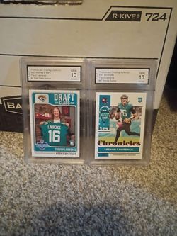 NFL Trevor Lawrence Lot of 2 Rookie Cards