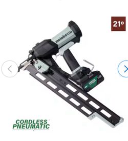 Metabo HPT 3-1/2-in 21 -Degree Cordless Pneumatic Roundhead Framing Nailer (Battery Included and Charger Included)