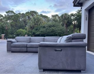 Couch/Sofa Sectional - Electric Recliners - Microfiber - Delivery Available 🚛