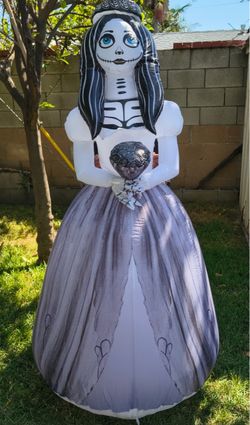 Halloween Skeleton Bride Inflatable Yard Decoration