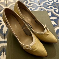 Vintage Red Cross Heels Size 5 1/2