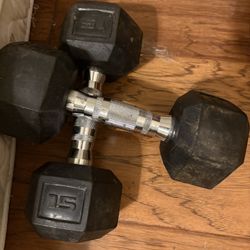 15 Lb Dumbbells 