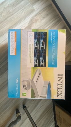 Intex multicolor LED waterfall for pool